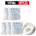 couvre siege toilette jetable bleu clair adhesif hygienique pratique non tissé respectueux environnement sac