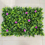 plantes artificielles modernes feuilles vertes fleurs violettes rouges extérieures décoration intime résistantes uv