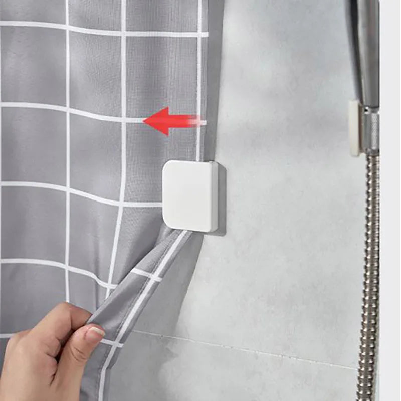 clips rideau douche anti éclaboussures respectueux environnement blanc adhésif moderne qualité hauteseoecommercefr