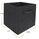 boîtes rangement pliables tissu noir modernes respectueuses environnement utilisation multiple rangement stockage poignées incluses