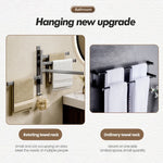 porte serviettes mural pliable gris moderne fixations vis serviettes