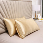 taies oreiller satin soie bleu marine rose noir contemporain opaques adhésives bébé maternité 51x76cm