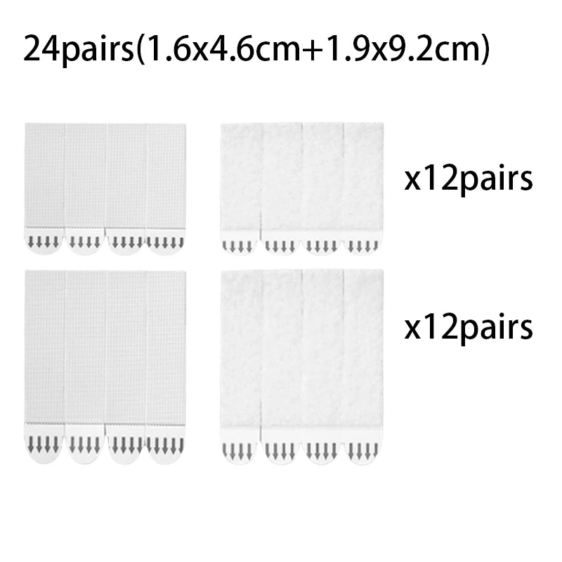 cadres photo adhésifs blancs bois modernes sans perceuse 12 24 paires différents minimalistes