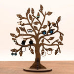 présentoir bijoux arbre branches feuilles modernes blanches boucles oreilles anneaux chevilles pendentifs