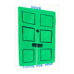 Rideau porte vert moderne motif porte, clips, sac support, opaque, maison
