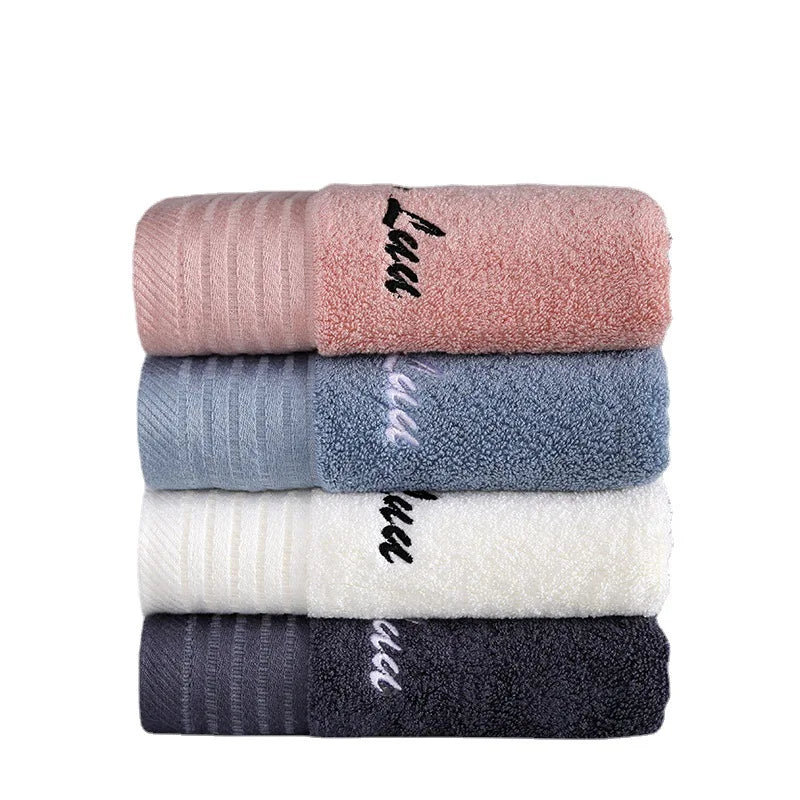 serviettes bambou rapide absorption blanc rose bleu noir écriture brodée texture douce classiqueUsageId:123