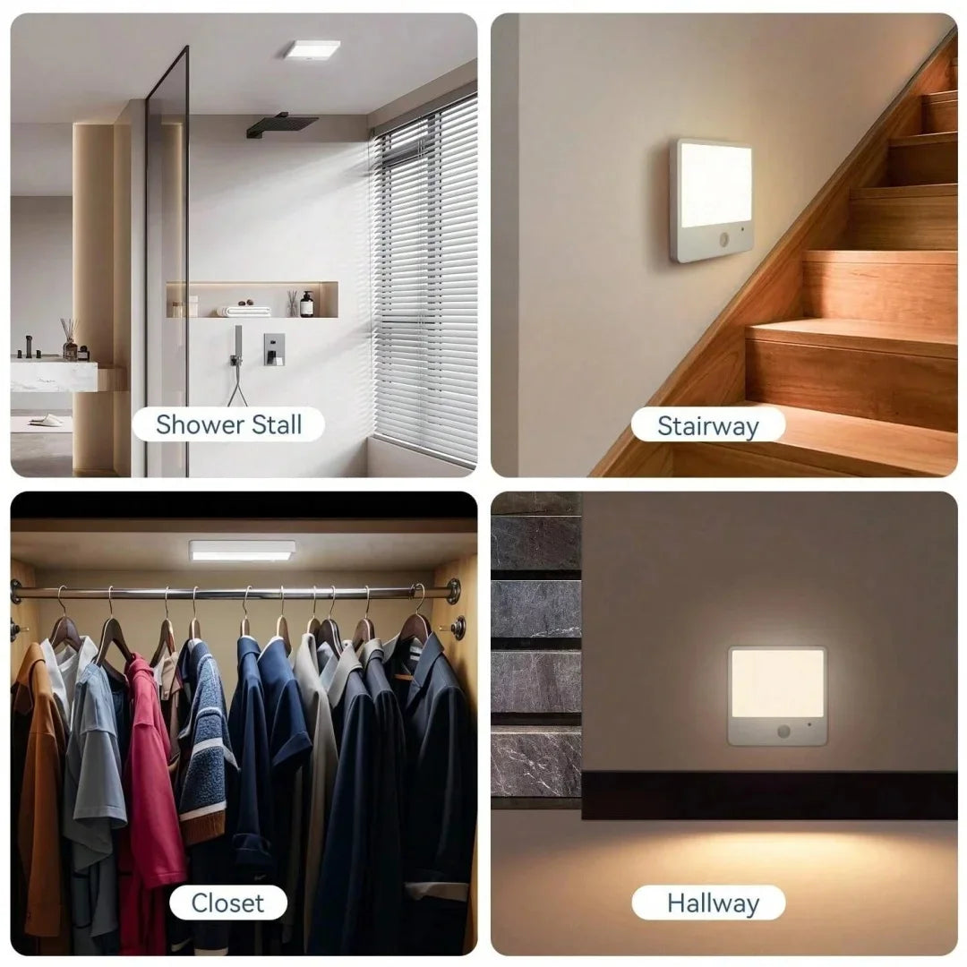 veilleuse led détecteur mouvement rechargeable usb télécommande lumière intelligente escalier cabine moderne religieuse