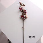 décoration intérieure bouquet artificiel feuilles baies rouge orange naturel rustique