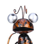 statuette fourmi métal pot plante cactus décoration jardin effet rouille aspect vieilli champêtreextérieurintérieurbrillantargentéorange