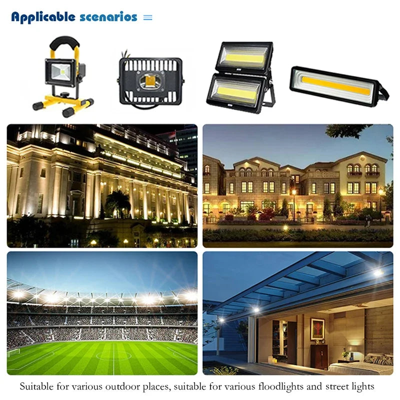 ampoule led chip cob 10w 20w 30w 50w blanc froid chaud facile monterextérieur