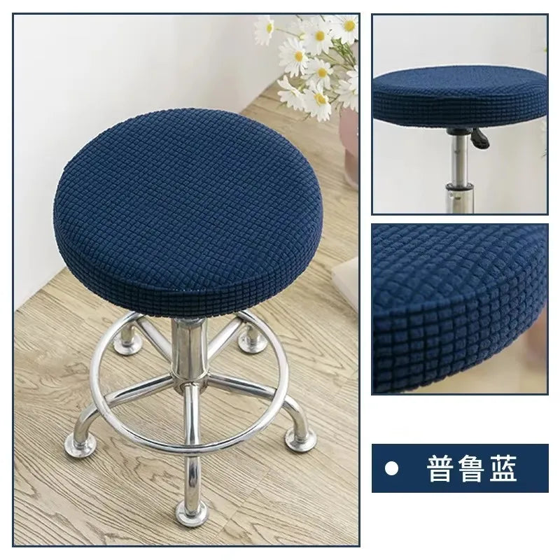 couvre siège moderne rayures horizontales bleu marine jaune vert rose clair adhésif élasthanne polyesterôtel