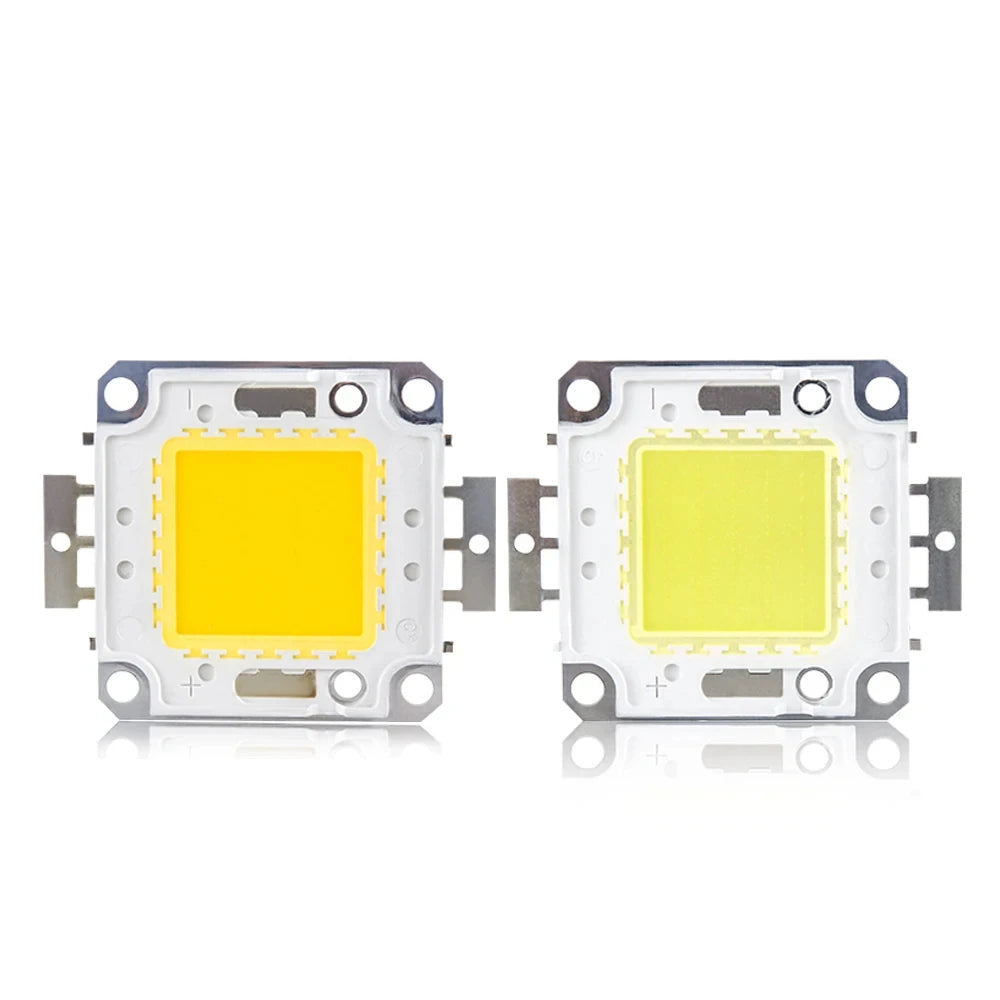 ampoules led 10w 20w 30w 50w 100w blanc chaud moderne chip cob carré aluminium