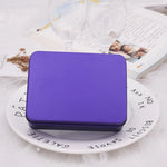 boîtes rangement métal boîte bijoux bleu clair blanc rose doré noir violet rouge minimaliste