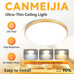 lampe led moderne blanc doré ajustement trichromatique économie énergie
