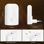 veilleuse nuit led capteur lumière réglable blanc chaud moderne adhésif prise eu sensor dusk