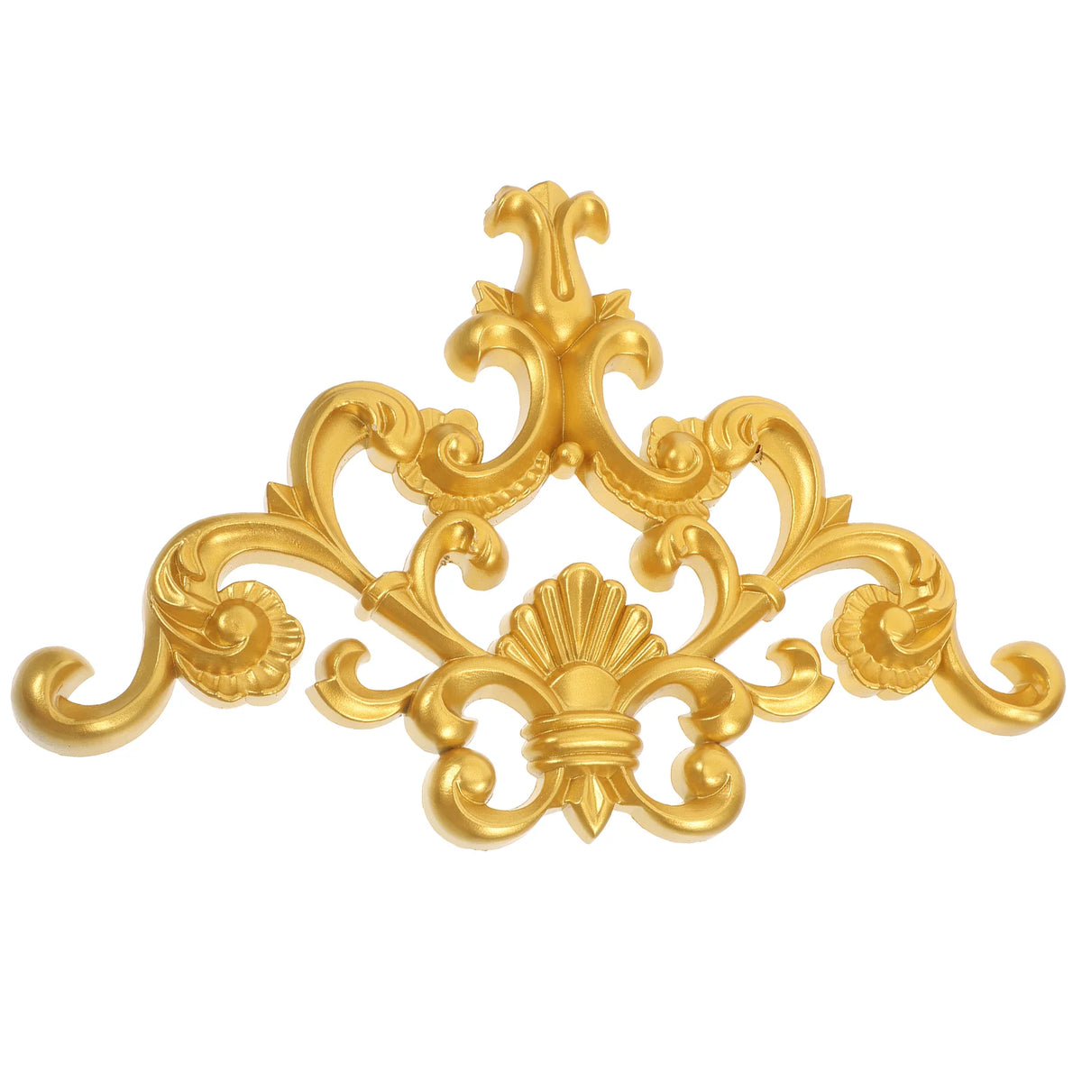 décoration murale florale relief doré classique baroque ornements mur adjoints adhésifs
