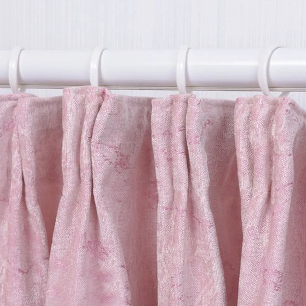 anneaux rideau blancs plastique rond lisses modernes draperies ajustement universel
