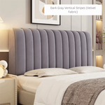 housse tête lit velours solide couleur beige clair moderne usage quatre saisons lavable