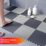 tapis bain imperméable anti dérapant bleu blanc rose vert orange violet losange moderne minimaliste