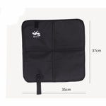 pochette camping tissu imperméable motif imprimé élastique noir pratique robuste