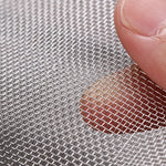 filet moustiques autocollant acier inoxydable gris métallisé fenêtres protection maison