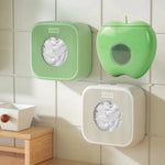 distributeur papier toilette moderne adhésif transparent vert clair orange blanc