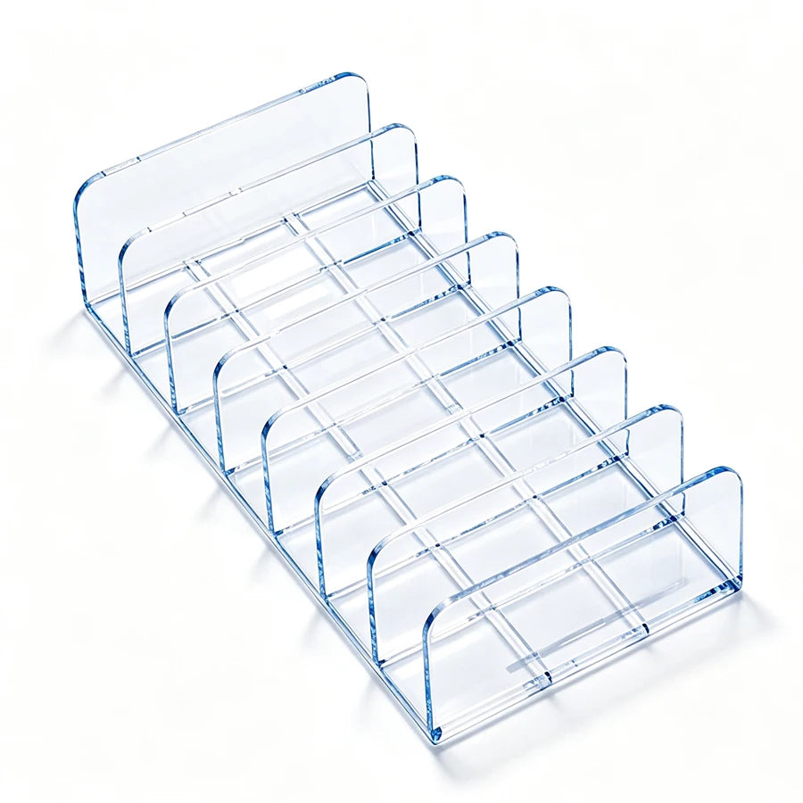 présentoir rangement transparent moderne boîtes ongles 85cmx17cm multifonctionnel acrylic.storage transparente