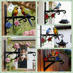 décoration murale oiseaux fleurs artificielles lanterne métal artisanal rustique echangrounoir