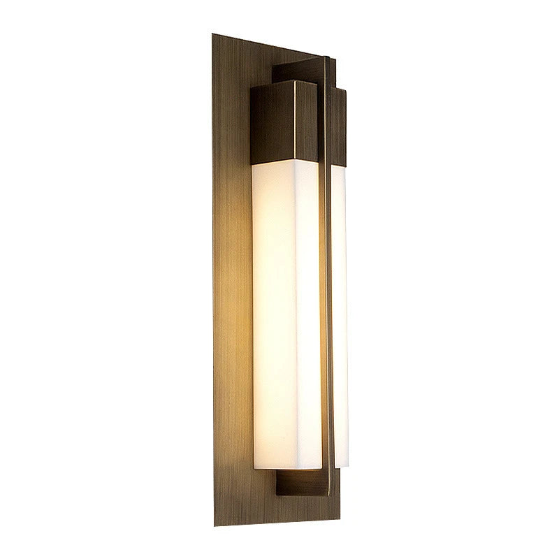 appliques murales moderne bronze géométrique minimaliste éclairage chambre salon salle manger led fixées mur