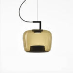 suspension lumineuse vert clair moderne transparente clips câble noir marron noir