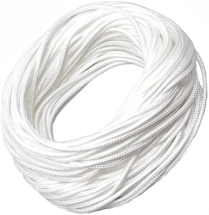 store lamelles blanc moderne corde remplacement 2mm 20mètres opaques