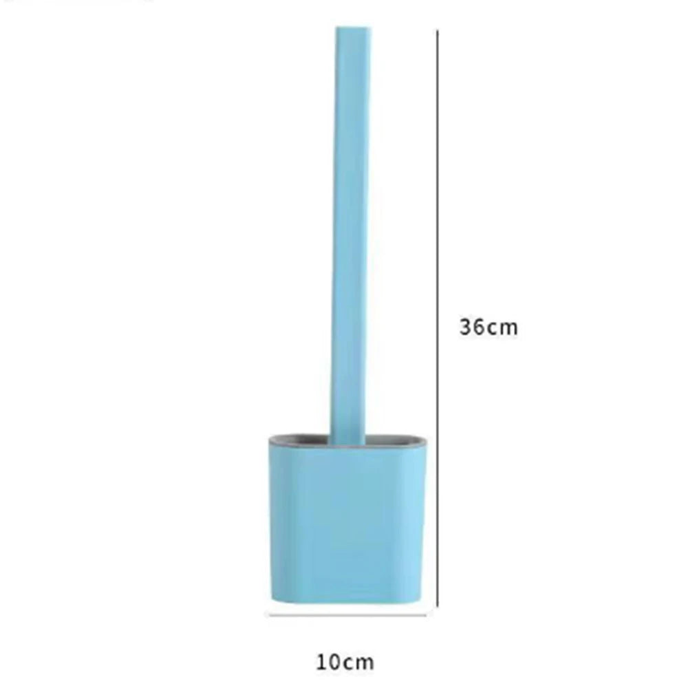 brosse wc silicone noir blanc rose moderne adhésif poils tpr poignée épaisse stand drainant