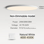 plafonnier led moderne blanc intensité variable application télécommande minimaliste