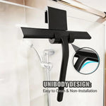grattoir eau raclette vitre silicone noir manche plastique support suspension moderne minimaliste