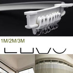 rideau glissière blanc moderne clips top clamping 1m 2m 3m