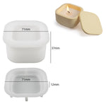 moule silicone bougie parfumée blanc rose pâle moderne minimaliste couvercle bricolage décoration maison