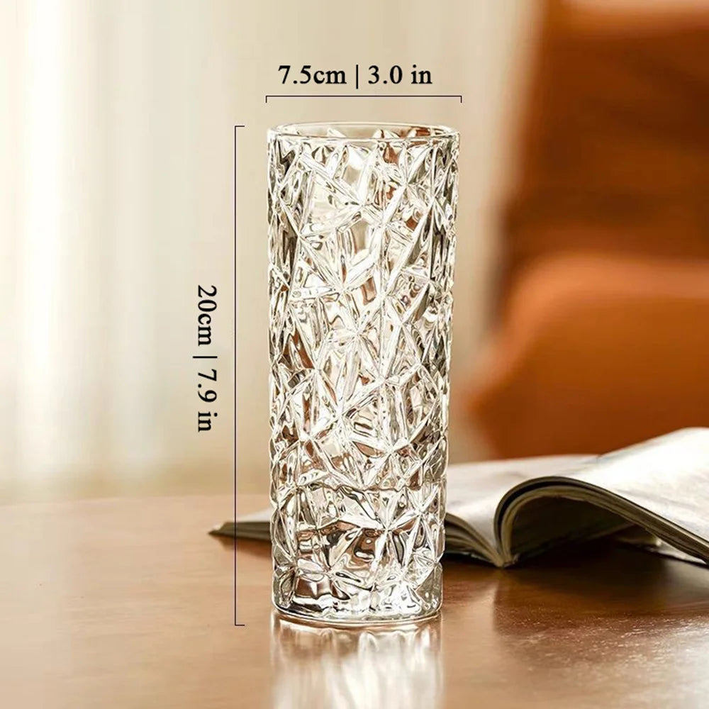 vases transparents modernes plastique inébranlables grandes tailles fleurs artificielles hydroponie