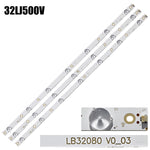 barre led argentée moderne rondelles dorées connecteurs électriques 3v 32pcs set