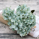 bouquet fleurs artificielles hortensia blanc rose bleu classique decoration maison anniversaire mariage