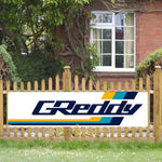 bannière publicitaire gredy racing graphique moderne sportive 60cm 240cm polyester opaqueDecorationextérieur