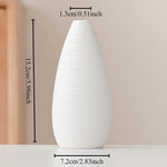 vase céramique blanc minimaliste ligne horizontale décoration intérieur table simpleOpaque