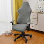 housse chaise élasthanne polyester anti salissures couleurs noir blanc gris moderne ergonomique adjustable roulettes