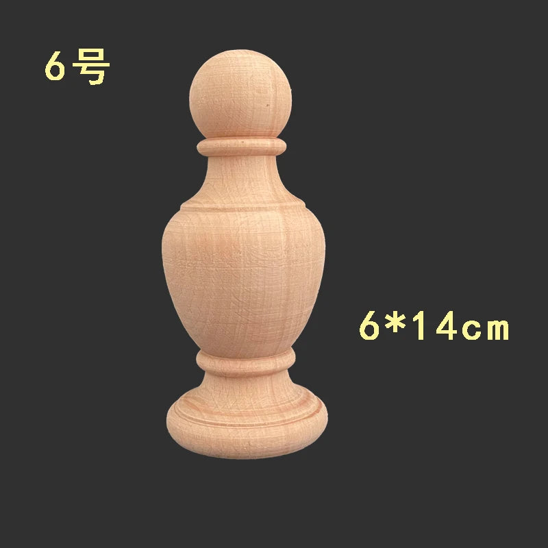 poteaux clôture bois naturel grain classique décoration maison tête lit colonne sculpture bois brut