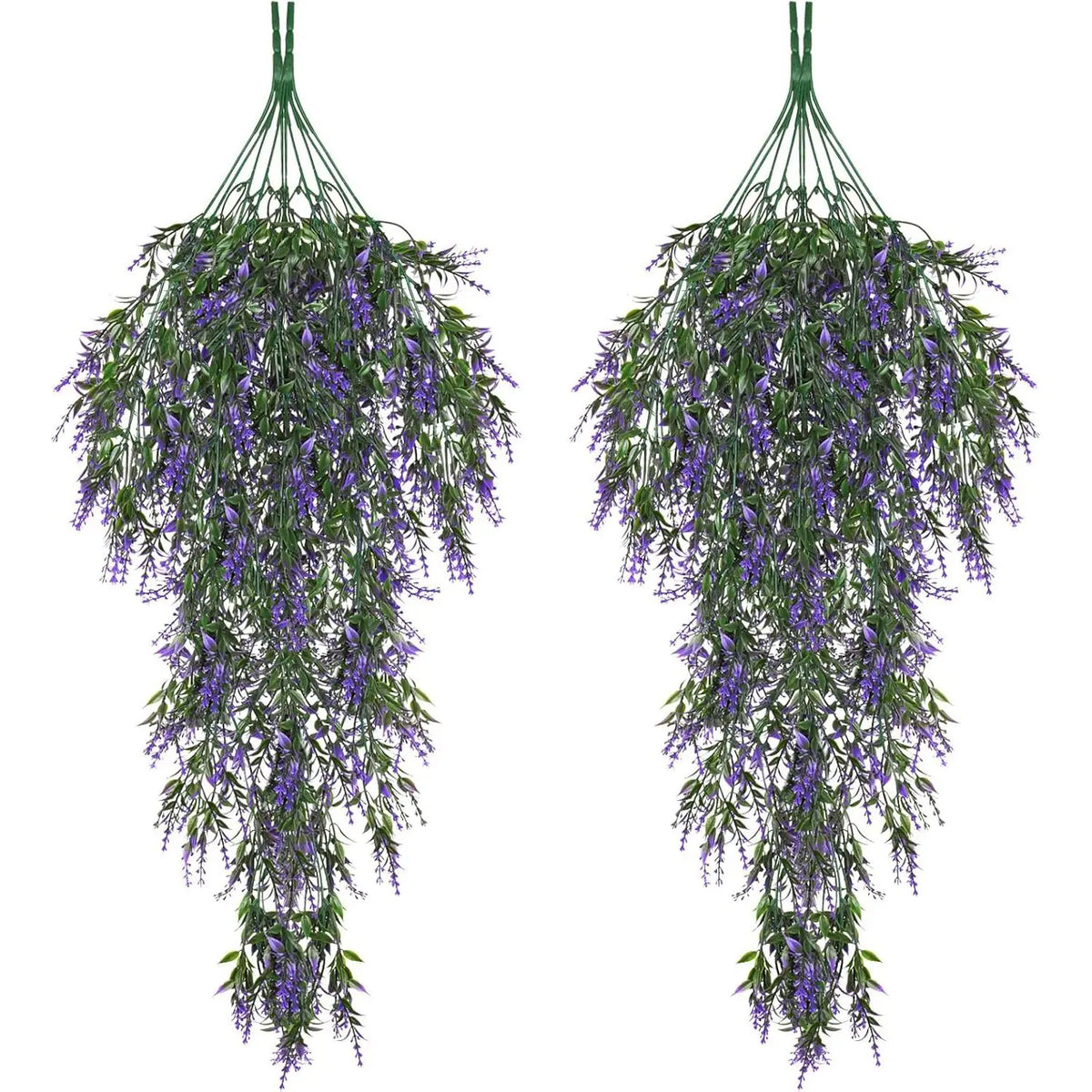 guirlande suspendue fleurs artificielles violet vert jaune moderne décorative extérieure exposition festive prénuptiale mariage