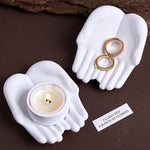 moule silicone main pied transparent deco minimaliste sculptural anneaux bougie encens