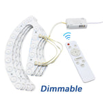 Module LED blanc moderne 72W 96W aimants remote control tricolore 220V