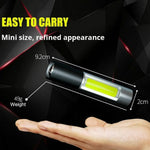 lampe torche rechargeable usb portable étanche modes commutation noir argenté moderne compact