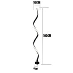 lampe solaire moderne noir blanc rayures horizontales ip65 led autonome base plate