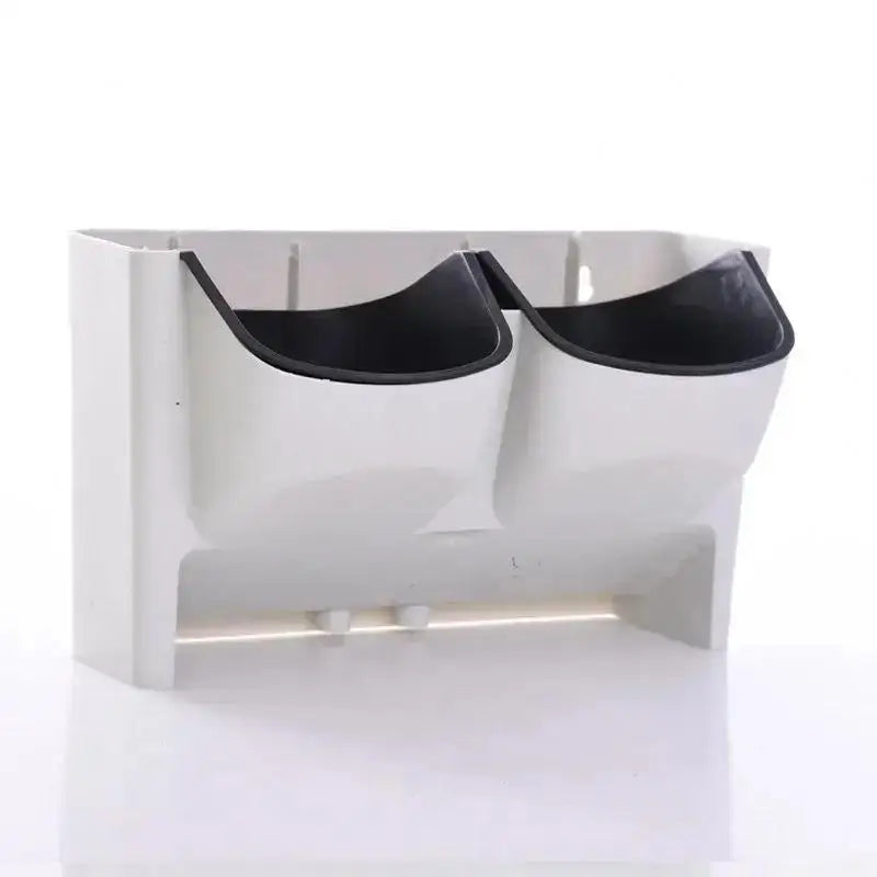 pots fleurs muraux modernes minimaliste vert orange blanc plante artificielle fixations murales