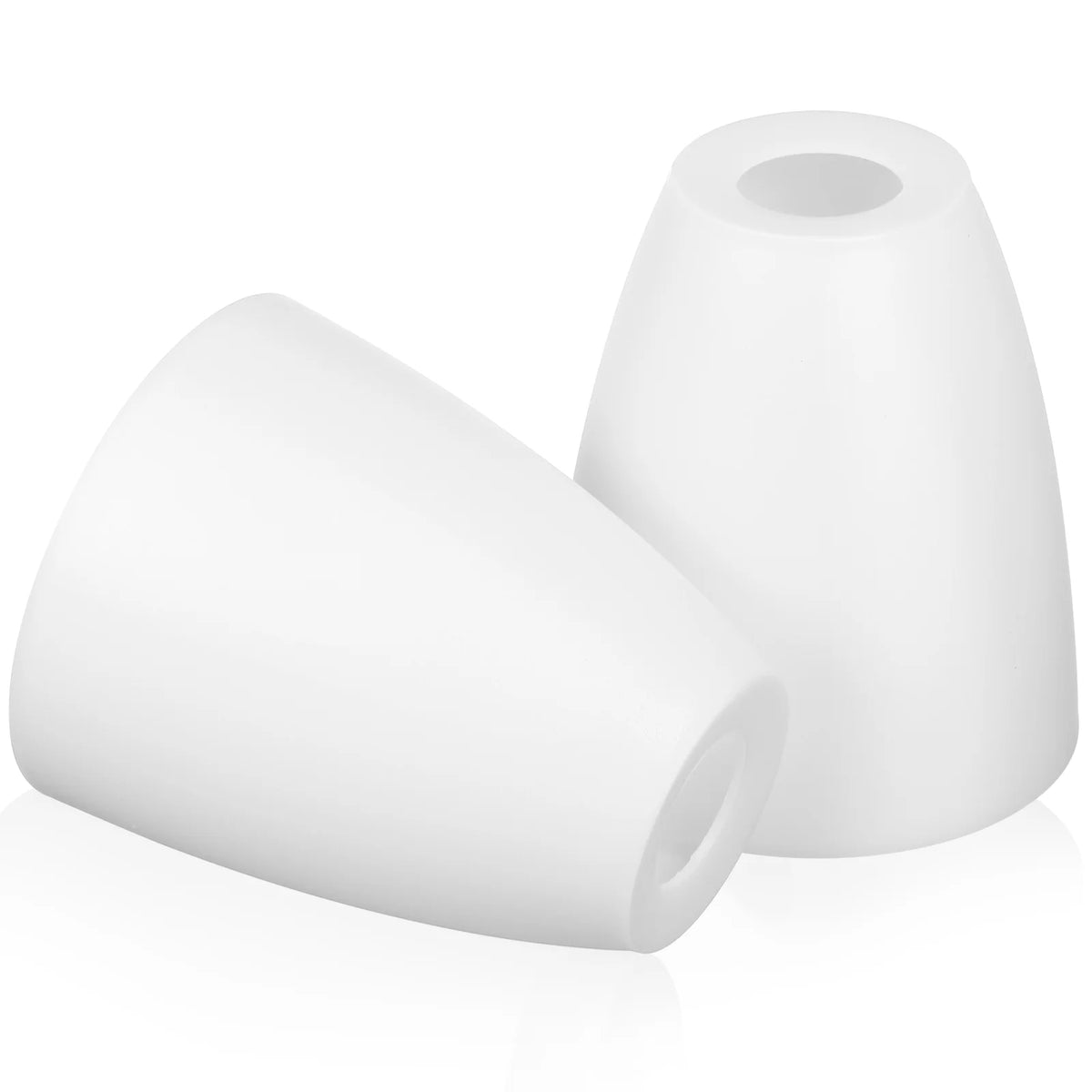 cache lampe blanc opacité moderne 10cm 11.5cm plastique abat jour contemporain